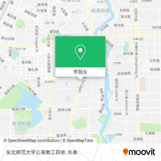 东北师范大学公寓教工四舍地图