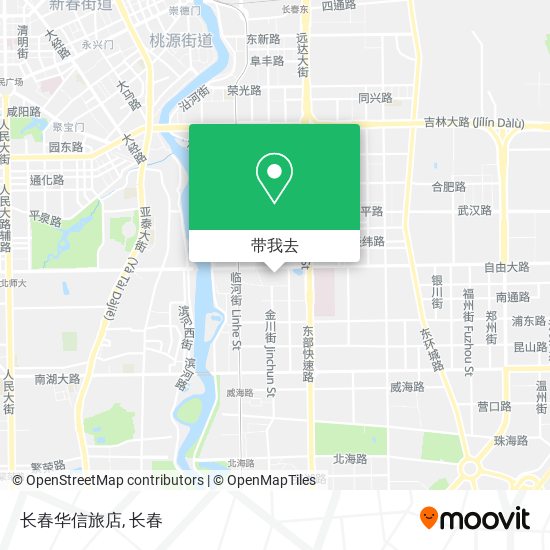 长春华信旅店地图