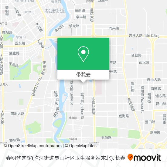 春明狗肉馆(临河街道昆山社区卫生服务站东北)地图