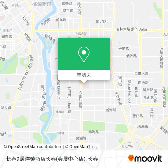 长春9居连锁酒店长春(会展中心店)地图