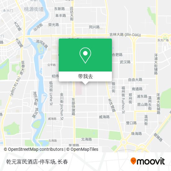 乾元富民酒店-停车场地图
