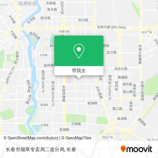 长春市烟草专卖局二道分局地图