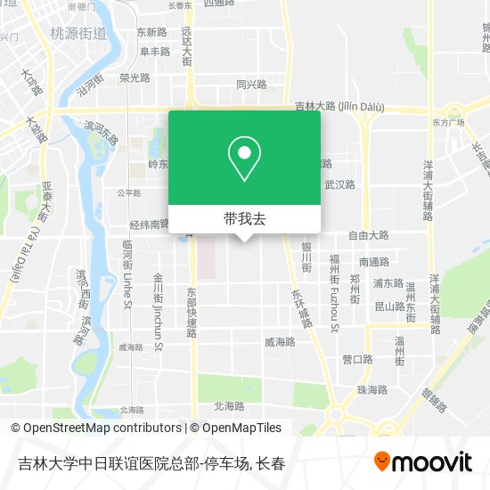 吉林大学中日联谊医院总部-停车场地图