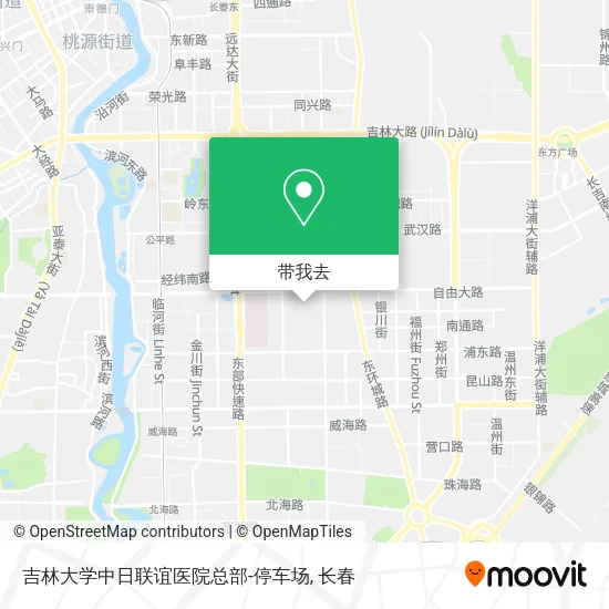 吉林大学中日联谊医院总部-停车场地图