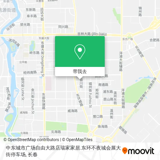 中东城市广场自由大路店瑞家家居.东环不夜城会展大街停车场地图
