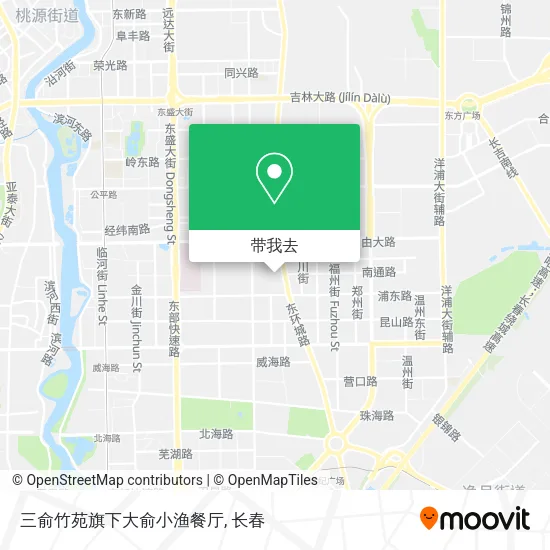 三俞竹苑旗下大俞小渔餐厅地图