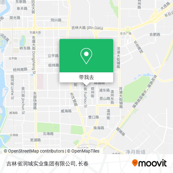 吉林省润城实业集团有限公司地图