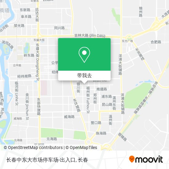 长春中东大市场停车场-出入口地图