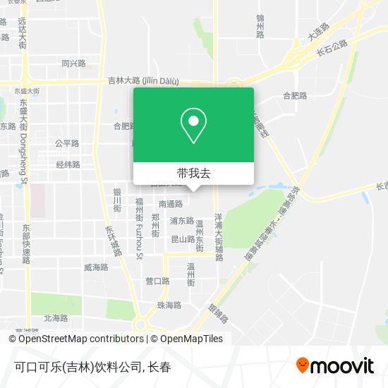 可口可乐(吉林)饮料公司地图