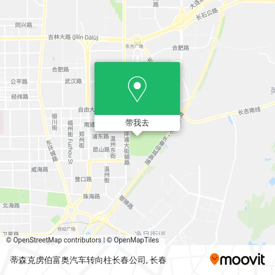 蒂森克虏伯富奥汽车转向柱长春公司地图