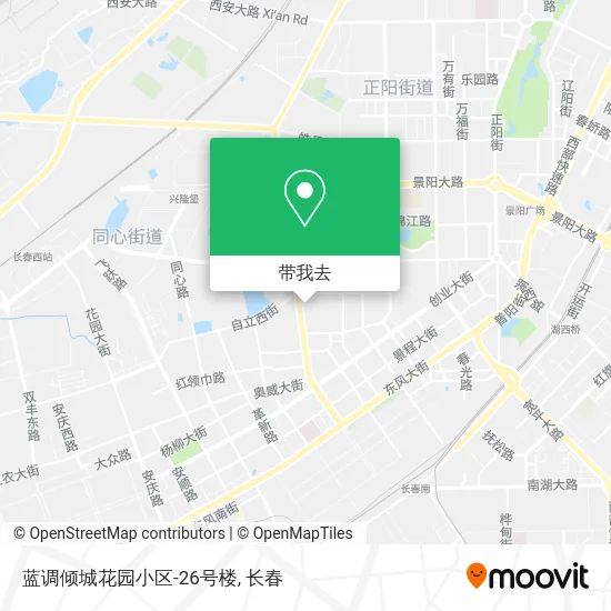 蓝调倾城花园小区-26号楼地图