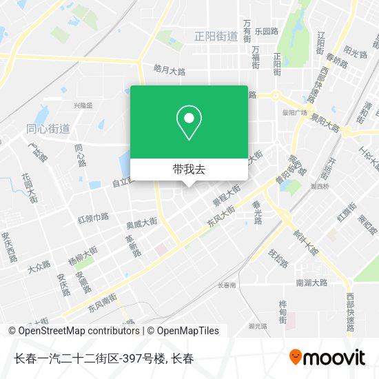 长春一汽二十二街区-397号楼地图