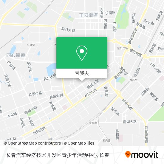 长春汽车经济技术开发区青少年活动中心地图
