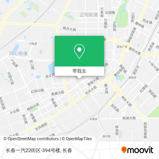 长春一汽22街区-394号楼地图
