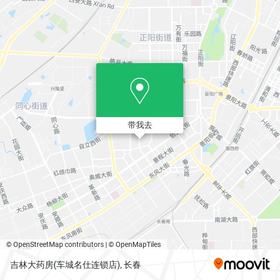 吉林大药房(车城名仕连锁店)地图