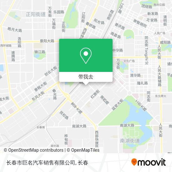 长春市巨名汽车销售有限公司地图