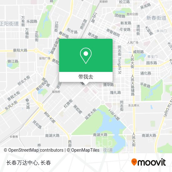 长春万达中心地图