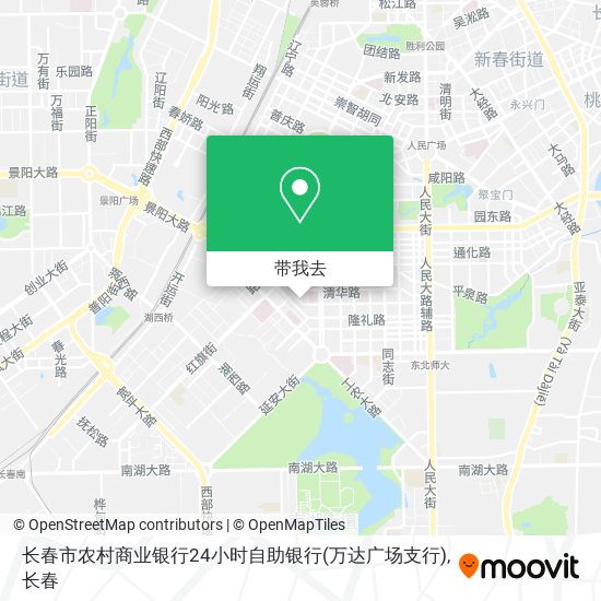 长春市农村商业银行24小时自助银行(万达广场支行)地图