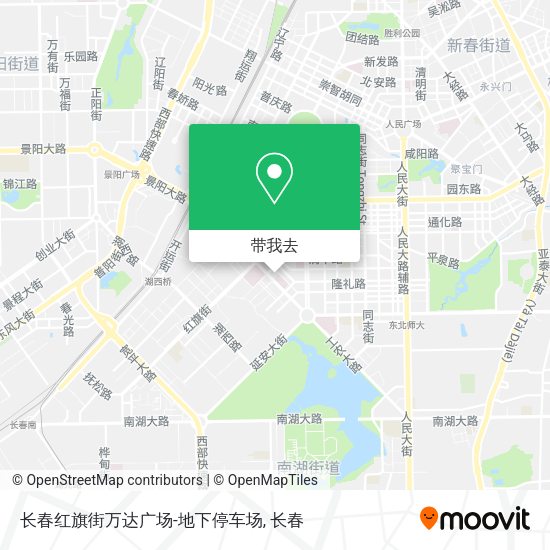 长春红旗街万达广场-地下停车场地图