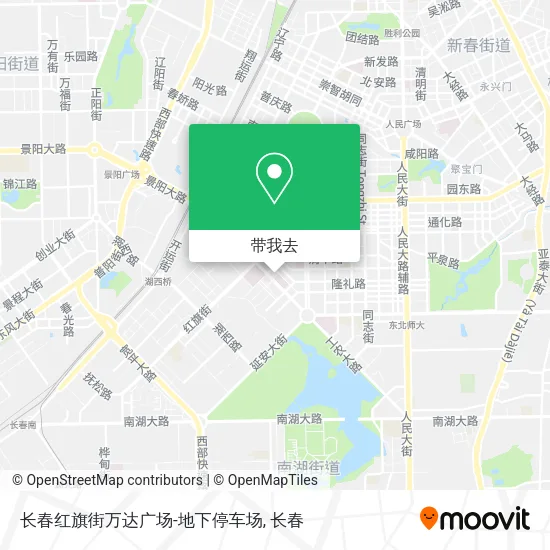 长春红旗街万达广场-地下停车场地图
