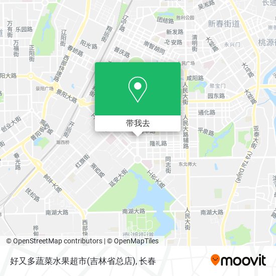 好又多蔬菜水果超市(吉林省总店)地图