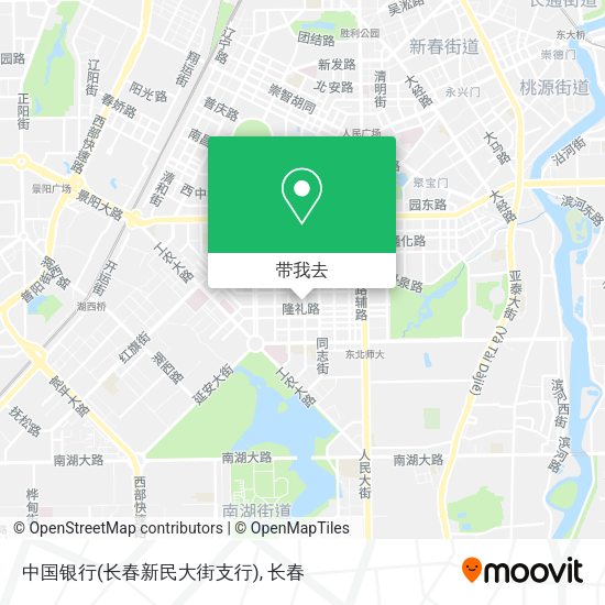 中国银行(长春新民大街支行)地图