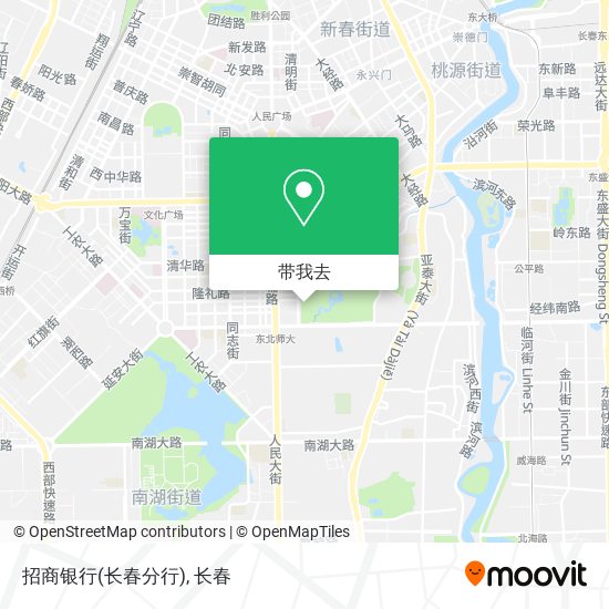 招商银行(长春分行)地图