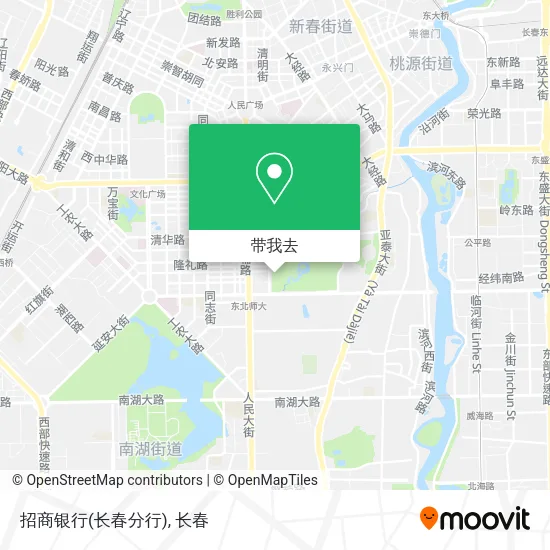招商银行(长春分行)地图