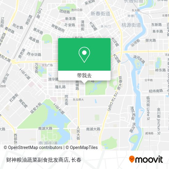 财神粮油蔬菜副食批发商店地图