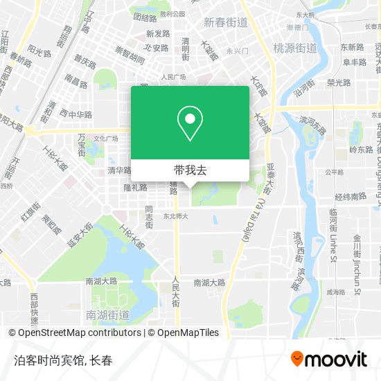 泊客时尚宾馆地图