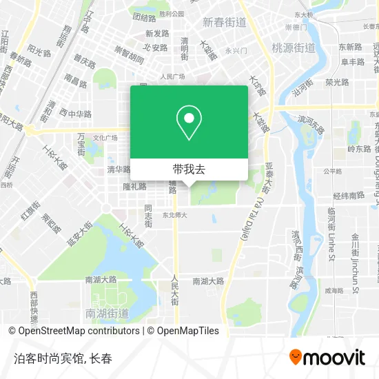 泊客时尚宾馆地图