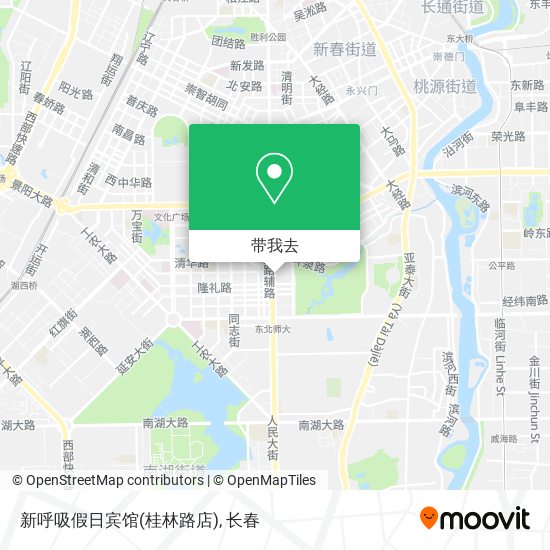 新呼吸假日宾馆(桂林路店)地图