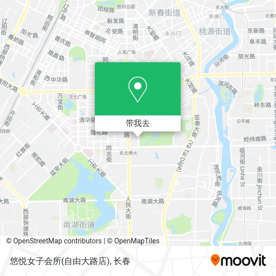 悠悦女子会所(自由大路店)地图