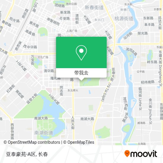 亚泰豪苑-A区地图