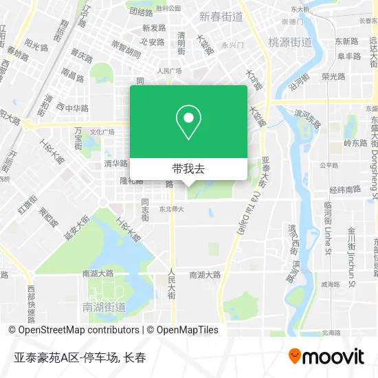 亚泰豪苑A区-停车场地图