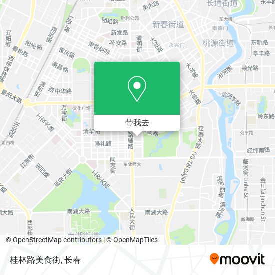 桂林路美食街地图