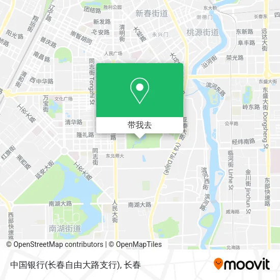中国银行(长春自由大路支行)地图