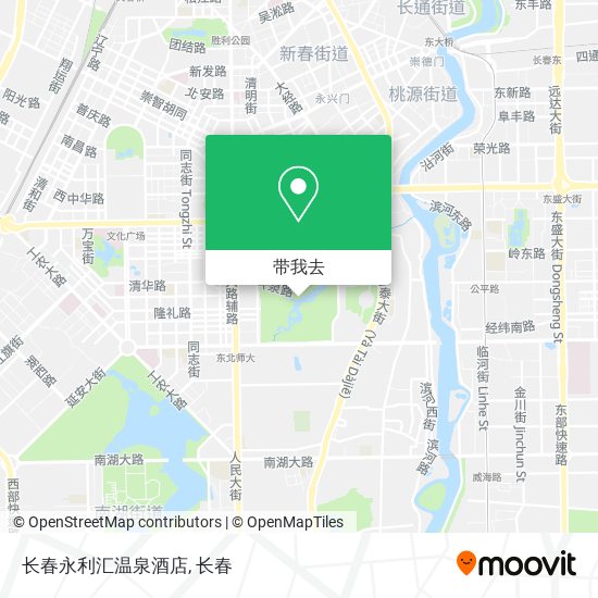 长春永利汇温泉酒店地图
