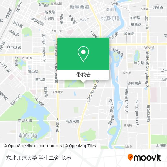 东北师范大学-学生二舍地图