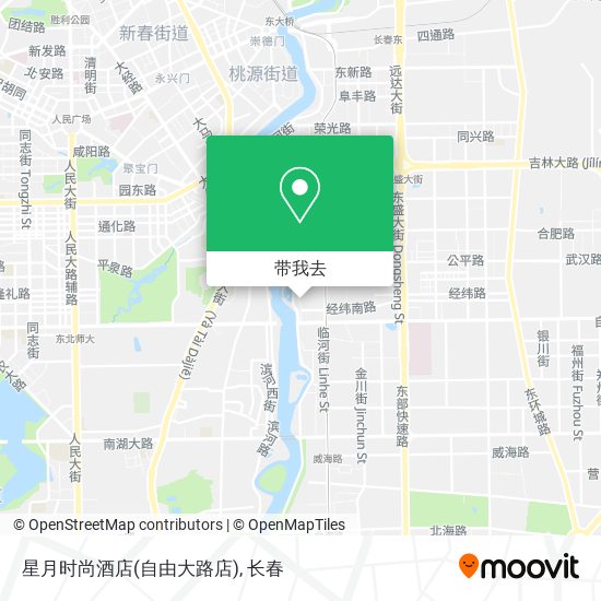 星月时尚酒店(自由大路店)地图