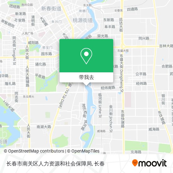 长春市南关区人力资源和社会保障局地图