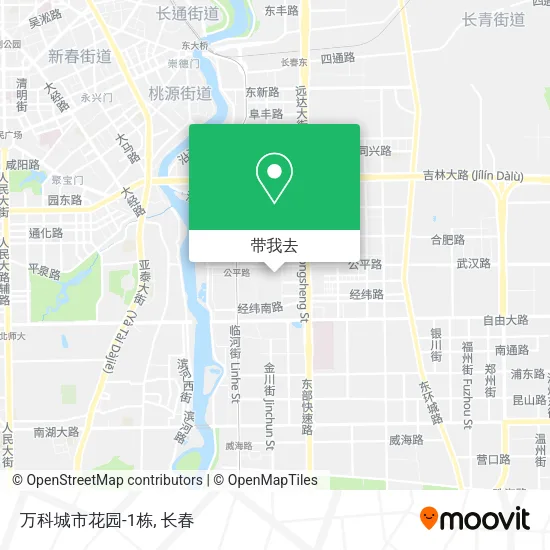 万科城市花园-1栋地图