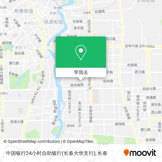 中国银行24小时自助银行(长春大华支行)地图