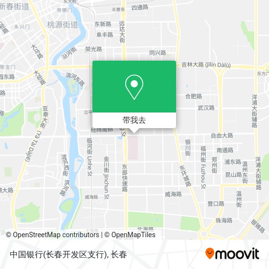 中国银行(长春开发区支行)地图