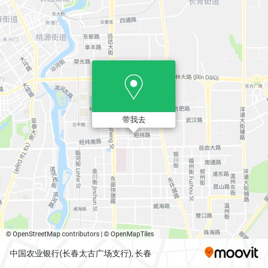 中国农业银行(长春太古广场支行)地图