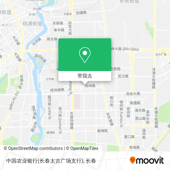 中国农业银行(长春太古广场支行)地图