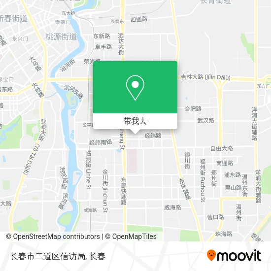 长春市二道区信访局地图