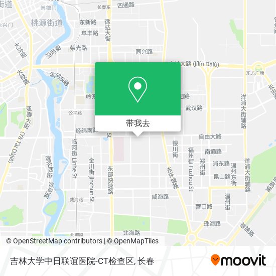 吉林大学中日联谊医院-CT检查区地图