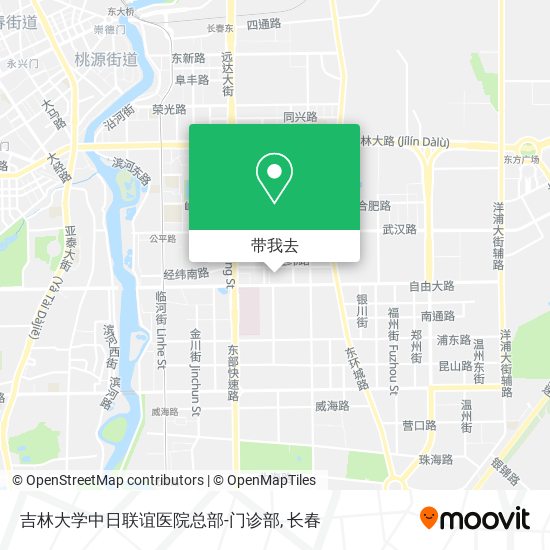 吉林大学中日联谊医院总部-门诊部地图