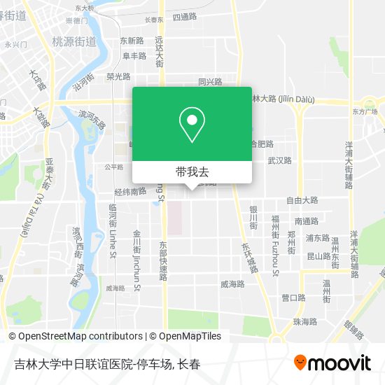 吉林大学中日联谊医院-停车场地图
